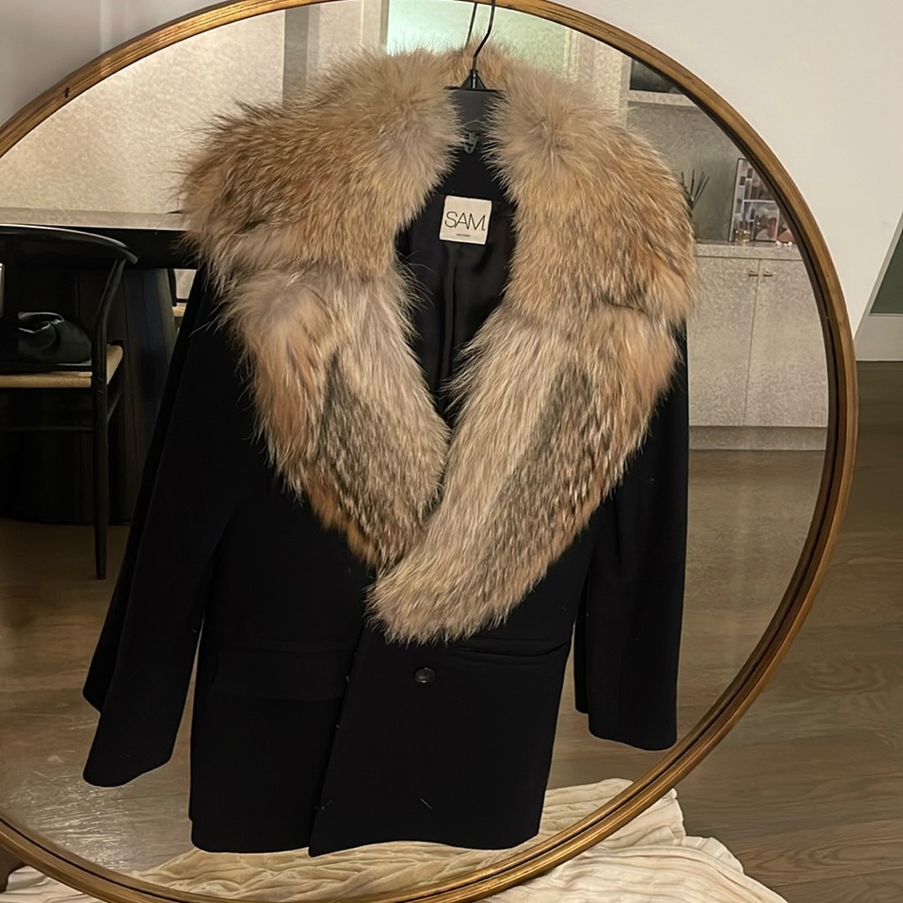 Sam Fur Shawl Coat